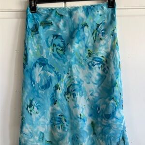Floral Blue Skirt
